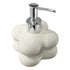 Cloud Press Pump Bottle Ceramic Reusable Decoration Refillable Cloud Shape Dispenser Bottle for Bathroom Milky White