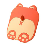 Shower Drain Stopper Cartoon Style Odour Resistant Silicone Anti Slip Bathtub Stopper for Home Bathroom Toilet Orange