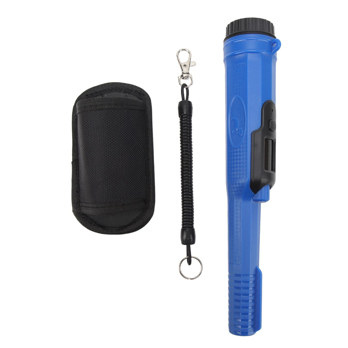 Metal Detector Outdoor Treasure Hunting Expedition Detector Bar Waterproof High Sensitivity Positioning Pointer Blue and Black