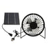 Solar Panel Powered Fan 5W USB 360 Degree Adjustable Solar Panel Greenhouse Fan for Outdoor Chicken Coop Dog House