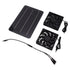 Solar Panel Fan Kit 10W Solar Powered Dual Fans for Chicken House Greenhouse Dog House With Protective Net