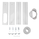 Portable AC Window Vent Kit Air Conditioner Window Kit Adjustable PVC Window Seal Kit Panels for Horizontal Vertical Window
