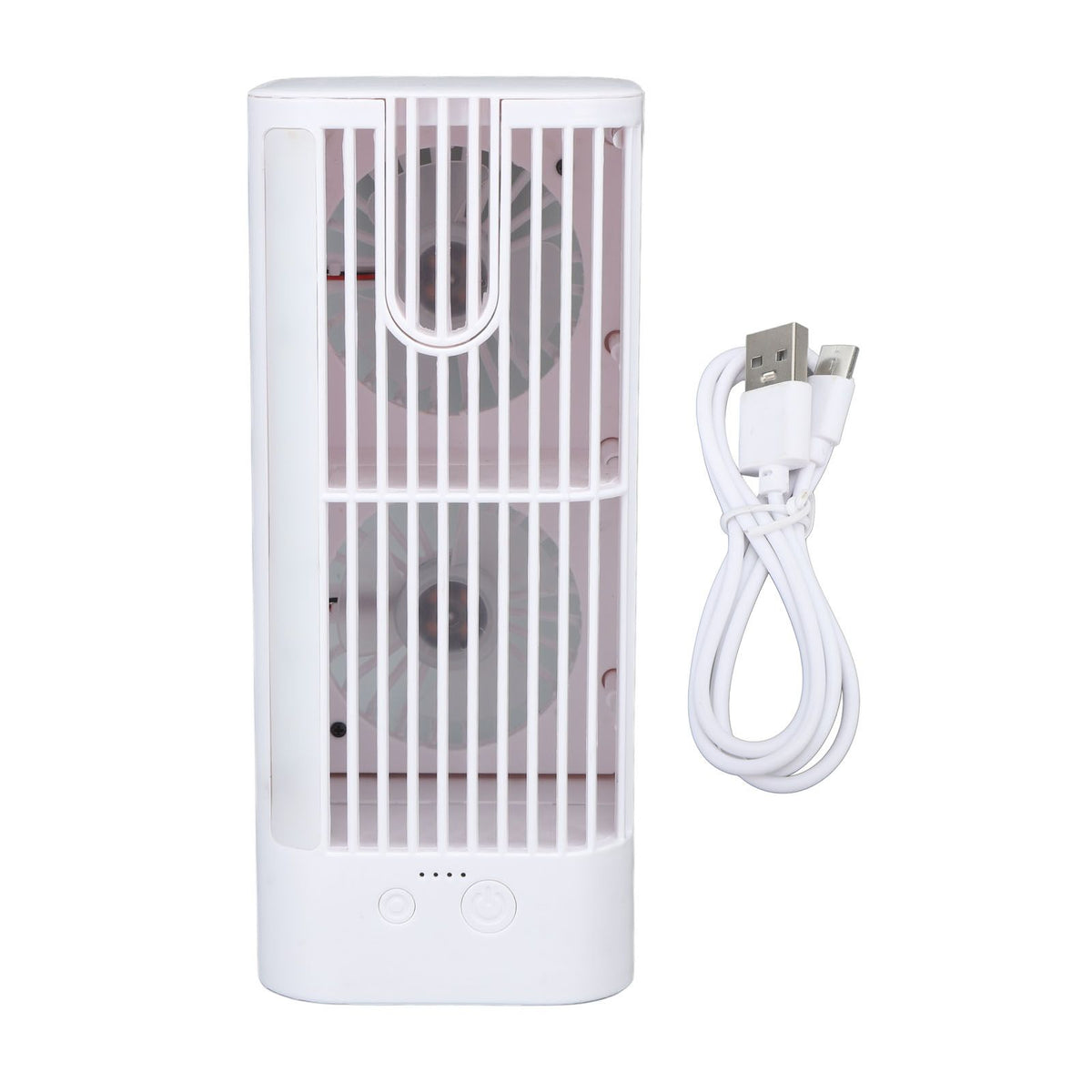 Desk Night Light Fan Power Adjustable Space Saving Quiet Multifunctional Cool Fan Plug and Play Without Sprayer