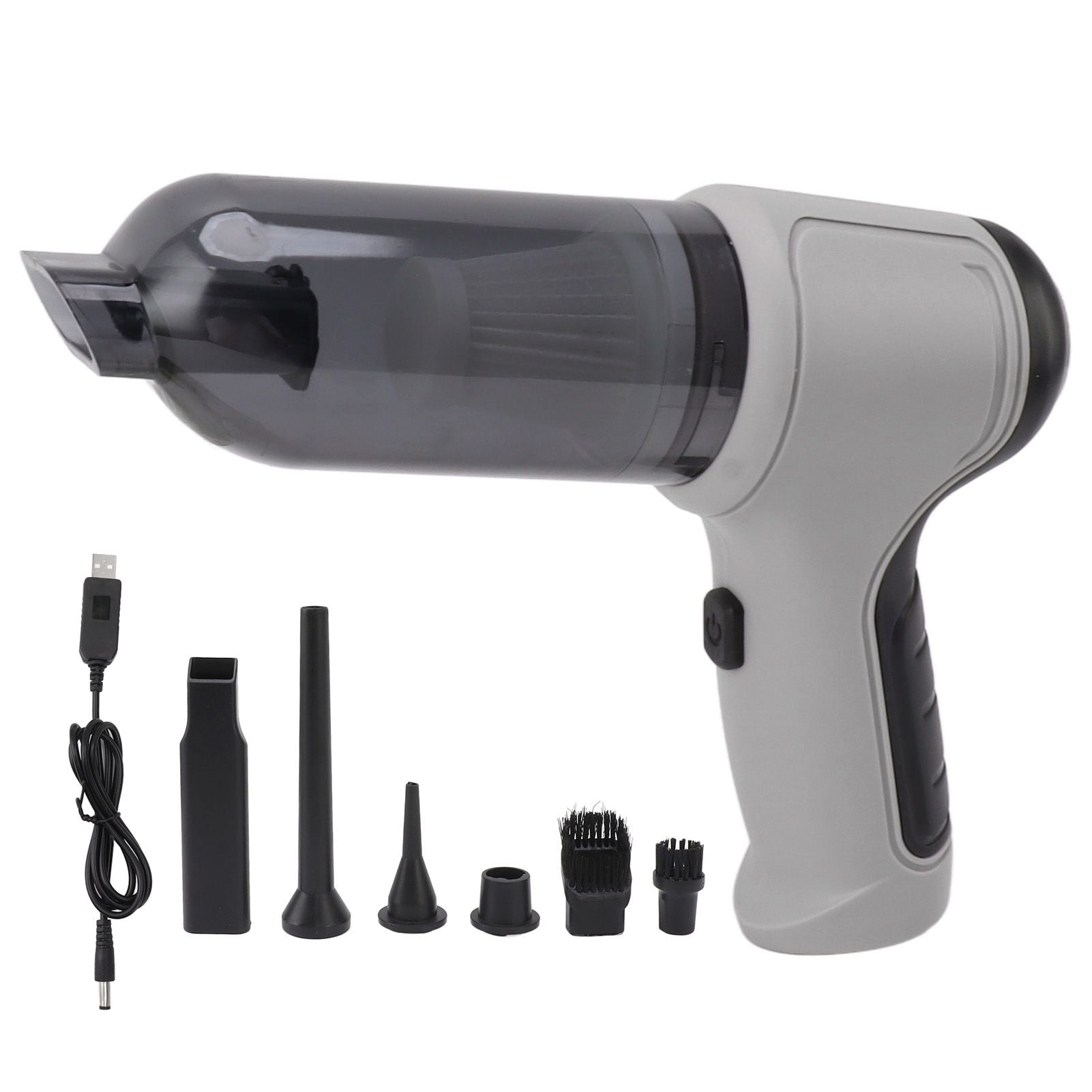 Cordless Handheld Vacuum Cleaner Strong Suction Portable Handheld Vacuum for Home Car Office Gray