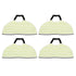 4pcs Vacuum Mop Pads Shed Resistant Highly Absorbent Reusable Mop Cloth Pad for Shark RV2410WD RV2610WD