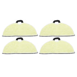 4 Pcs Vacuum Mop Replacement Pads Fiber Reusable Washable Super Absorbent Robot Vacuum Mop for Shark RV2001WD RV2002WD