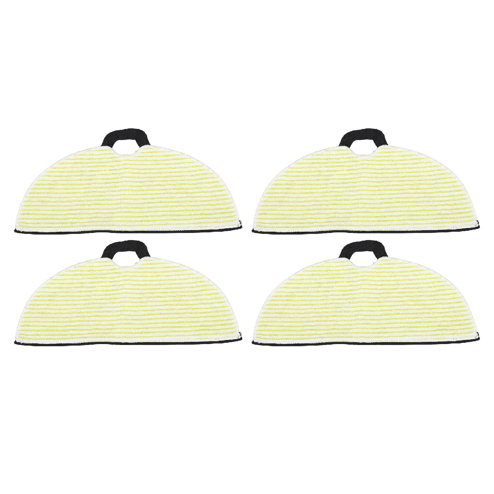 4 Pcs Vacuum Mop Replacement Pads Fiber Reusable Washable Super Absorbent Robot Vacuum Mop for Shark RV2001WD RV2002WD