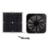 13.5 Inch Solar Powered Fan 100W Round Effective Cooling Solar Panel Fan Kit For Greenhouse Chicken Coop Dog Kennel