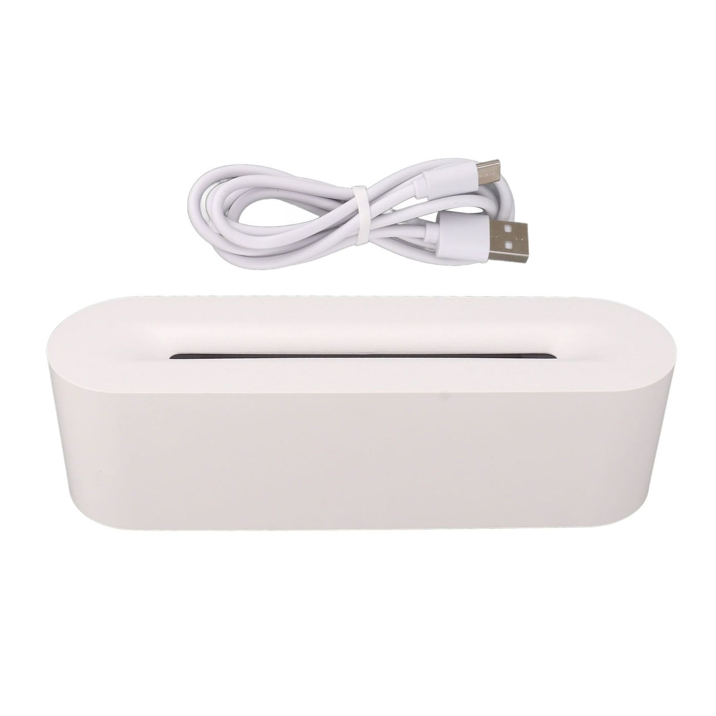 Flame Diffusers 7 Colors USB Portable Practical Simple Operation Fire Air Humidifier for Room Bedroom Office White