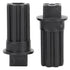 2 PCS Meat Grinder Screw Coupling Black Plastic Quick Installation Meat Grinder Screw Coupling Sleeve for Kenwood