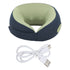 Cordless Neck Massager High Resilience Memory Foam Portable Shiatsu Back Neck Massager with Heating Function Blue