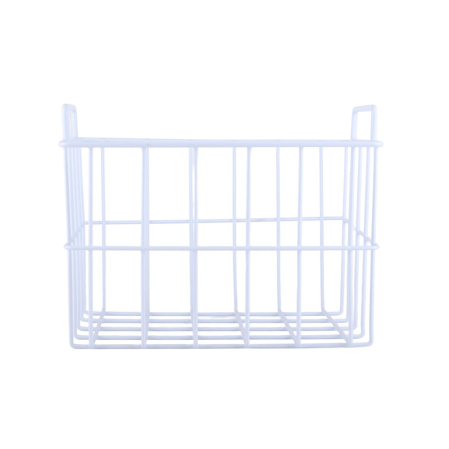 Fridge Freezer Basket Multipurpose Large Capacity Metal Wire Storage Basket for Refrigerator Bathroom Kitchen 200mm/7.87in