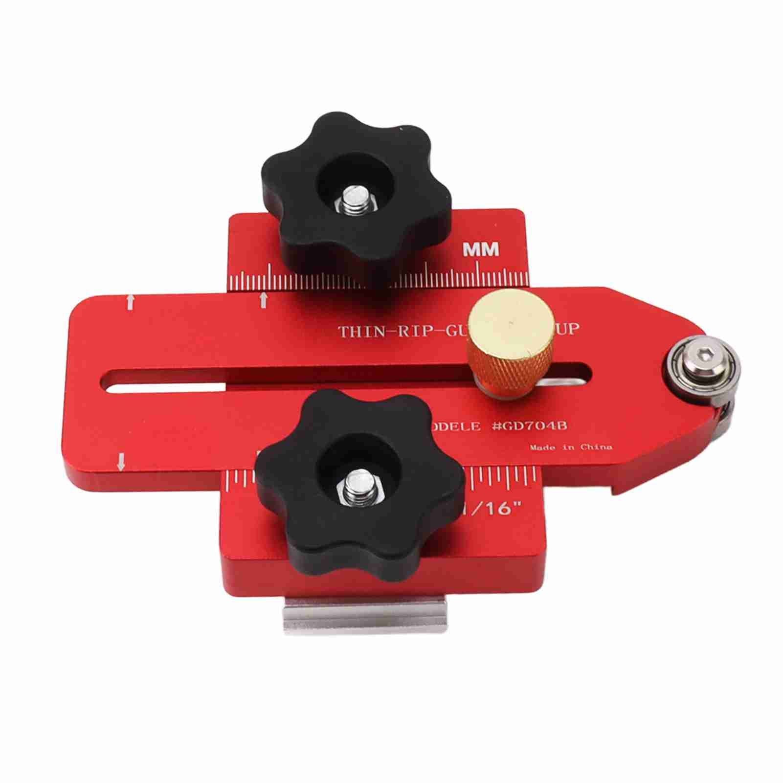 Woodworking Table Saw Jig Aluminum Alloy Router Table Band Saw Jig Guide for Repeat Narrow Strip Cuts
