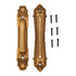 Sliding Barn Door Handles Large Rustic Dual Side Design for Gates Garages Sheds Furniture Aluminum Alloy Material Bronze