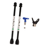 2PCS Spray Extension Rod G7/8 14 Stainless Steel Sprayer Tip Extension Pole Replacement for Home Black