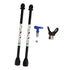 2PCS Spray Extension Rod G7/8 14 Stainless Steel Sprayer Tip Extension Pole Replacement for Home Black