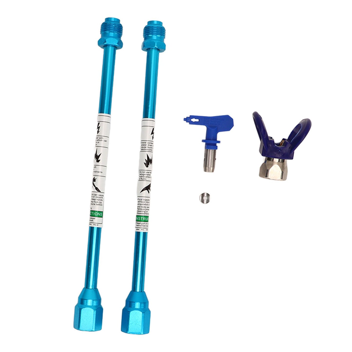 2PCS Spray Extension Rod G7/8 14 Stainless Steel Sprayer Tip Extension Pole Replacement for Home Blue
