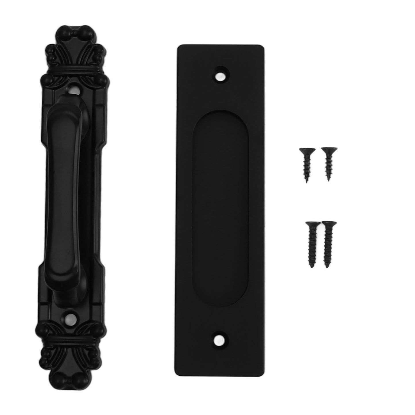Sliding Barn Door Handles and Pulls Double Sided Hardware Set Easy To Install Aluminum Alloy Barn Door Hardware for Barns