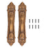 2 Set Sliding Barn Door Handles and Pulls Aluminum Alloy Bronze Pull Handle for Sliding Doors Gates with Screws