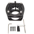 Trimming Machine Router Lift Table Base Aluminum Alloy Router Lift System with 4 Jaw Clamping Black