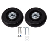 Luggage Wheel Replacement Kit Silent Operation Dual Bearing Swivel Caster Wheels Bearings Repair for Trolley Case Suitcase 64x24mm/2.5x0.9in