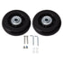 Luggage Wheel Replacement Kit Silent Operation Dual Bearing Swivel Caster Wheels Bearings Repair for Trolley Case Suitcase 64x24mm/2.5x0.9in