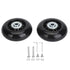 2Pcs Luggage Suitcase Replacement Wheels Universal Rubber Swivel Caster Wheels Bearings Repair Kits with Installation Tool 64x24mm / 2.5x0.9in
