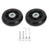 2Pcs Luggage Suitcase Replacement Wheels Universal Rubber Swivel Caster Wheels Bearings Repair Kits with Installation Tool 70x19cm / 27.6x7.5in