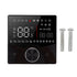 Smart Thermostat Knob Design LCD Color Display Panel Digital Thermostat for Sauna Room Underfloor Heating System Black