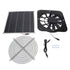 Solar Panel Fan Kit Solar Exhaust Fan 100W Solar Powered Panel with 10inch Round Fan for Greenhouse Shed Chicken Coop Black