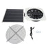 Solar Panel Fan Kit Solar Exhaust Fan 100W Solar Powered Panel with 10inch Round Fan for Greenhouse Shed Chicken Coop White