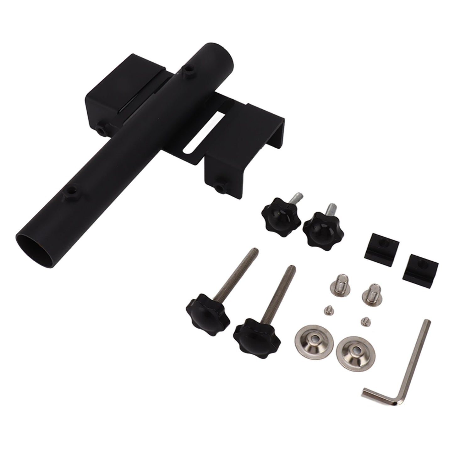 Pickup Flagpole Mount Firm Support Steel Universal Truck Flagpole Holder for Most Pickups Black