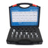 26 PCS Nut Bolt Thread Checker High Accuracy Carbon Steel ABS Nut and Bolt Thread Gauge Set for Detecting Fixed Bolts