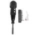 Cordless Electric Screwdriver with LED Light Alloy Steel 900mAh USB Charging Electric Manual 2 in 1 Power Screwdriver Set Black