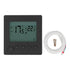 Digital Thermostat 4500W High Power Electric Floor Heating Temperature Control Thermostat for Office Mall AC 90V to 240V Black