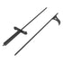 40in Fire Poker Fireplace Poker Rustproof Solid Steel Fire Pit Poker for Fireplace Camping Wood Stove Indoor Outdoor