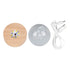 6cm 3D Crystal Ball Luminous Clear Sculpture Round Astronomy Ball Miniature Sculpture Ball Night Light Solar System Crystal Ball