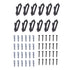 12Pcs European Style Mount Skull Hanger European Deer Elk Skull Wall Mount Hanger Animal Skull Wall Mount Bracket Indoor Outdoor Handicraft Decoration