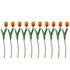10PCS Artificial Tulips Real Touch PU Tulips Flowers for Wedding Bouquet Home Party Office Decor Orange