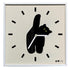 Wall Clock Innovative Nordic Style Cute Cat Pattern Silent Prevents Ticking Living Room Wall Clock for Kitchen Bedroom 40x40cm / 15.7x15.7in