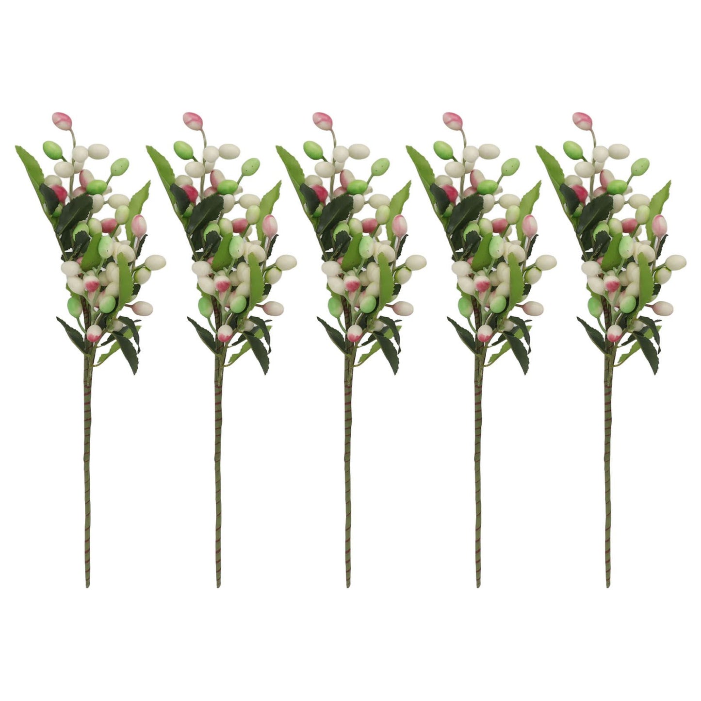 5PCS Artificial Berries Artificial Pip Berry Stems Decoration for Living Room Office Purple