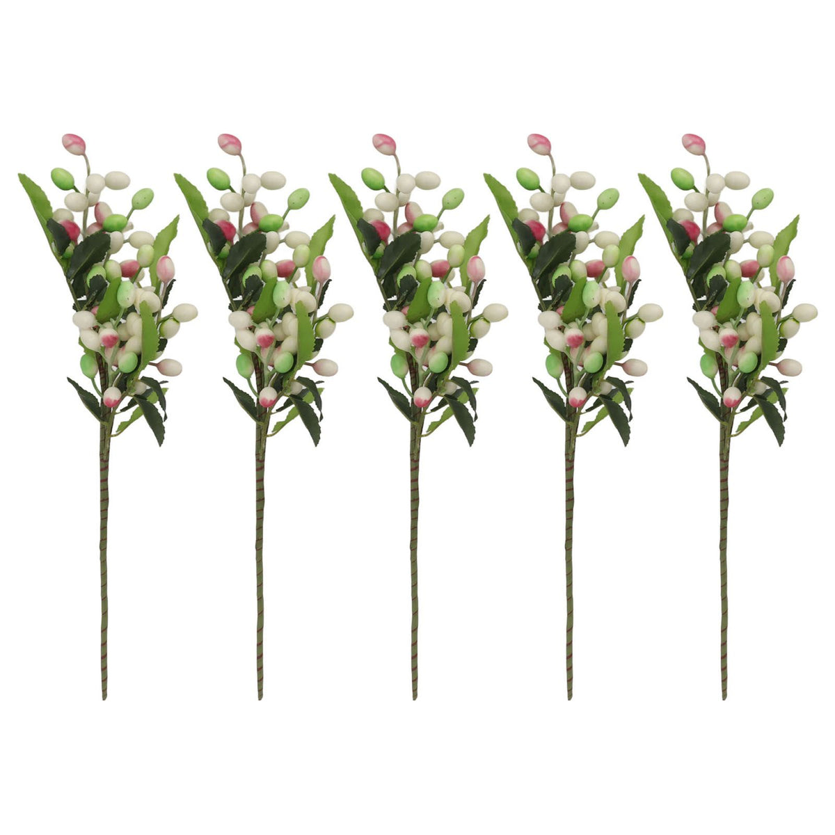 5PCS Artificial Berries Artificial Pip Berry Stems Decoration for Living Room Office Purple
