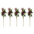 5PCS Artificial Berries Artificial Pip Berry Stems Decoration for Living Room Office Red