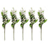 5PCS Artificial Berries Artificial Pip Berry Stems Decoration for Living Room Office White