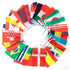 95ft 100 Countries String Flag World Flag Banner International Flags Banner for Party Decorations Bars Sports Clubs School Festivals Celebrations 14x21cm