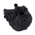 Creative Anatomical Heart Vases Resin Sculpture Heart Shaped Art Flower Vases Desktop Home Decoration for Living Room Black