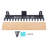 Metal Award Display Trophy Shelf Bamboo Trophy Shelf Metal Wall Mounted Medal Display Hanger