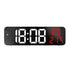 Mirror Large Digital LED Clock Home Electronic Alarm Clock Large Screen Plug in Clock Wall Mounted White and Red