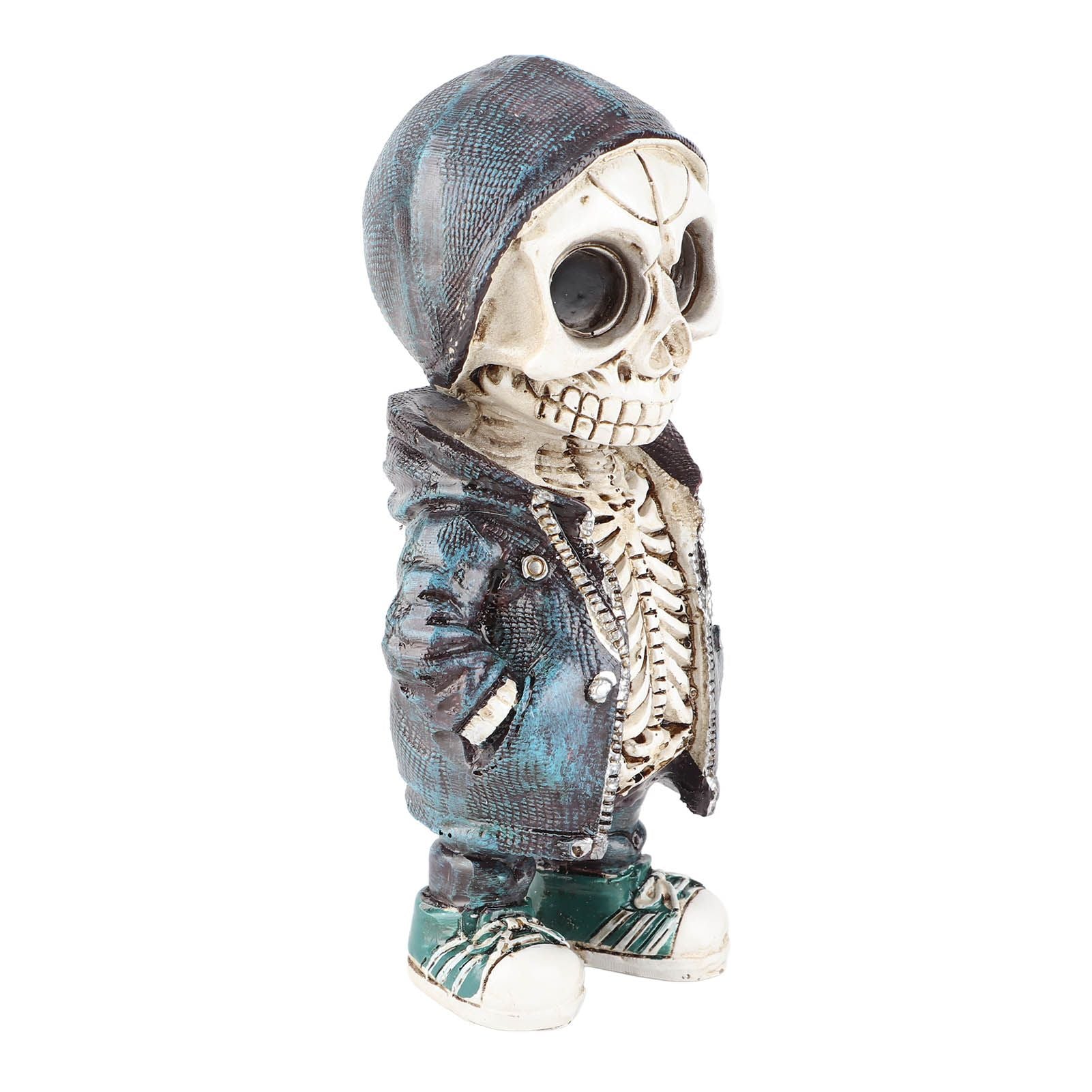 Skeleton Figurines Cool Exquisite Resin Skeleton Statue for Home Party Desk Decor Gift Type B