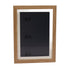 Kids Art Frame Density Board PS Magnetic Front Opening Changeable Artwork Display Frame Holds 50PCS Pictures for Crafts Drawing Schoolwork Brown